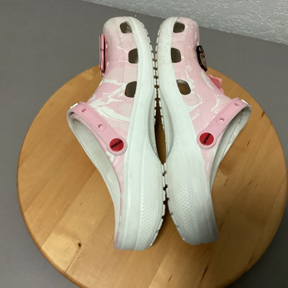 Pokemon Jigglypuff Crocs Pink Marble Swirl ClogsWomen's Size 11 - Picture 12 of 15
